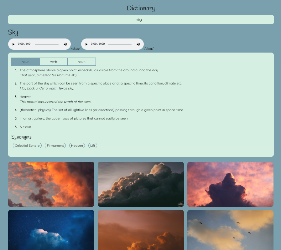 Dictionary App